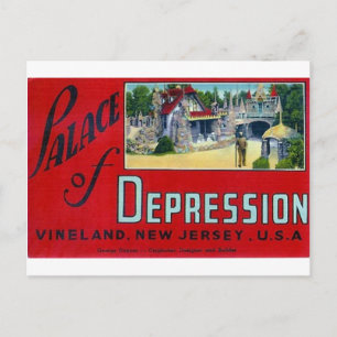 Palast der Depression Postkarte