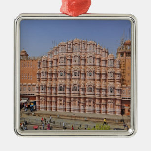 Palast der Winde (Hawa Mahal), Jaipur, Indien, Ornament Aus Metall