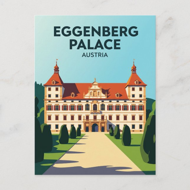 Palast Eggenberg Österreich Postkarte (Vorderseite)