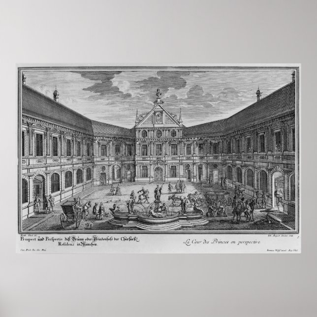 Palast in München, Deutschland Poster (Vorne)