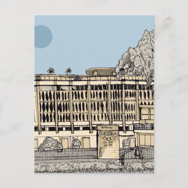 Palast Saigon Vietnam Postkarte (Vorderseite)