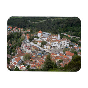 Palast Sintra von oben in Sintra, Portugal Magnet