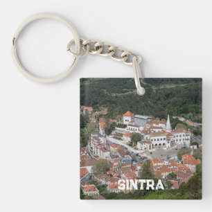 Palast Sintra von oben in Sintra, Portugal Schlüsselanhänger
