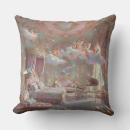 Palast-Traumlandschaft psychedelischer Rokoko-Wied Kissen