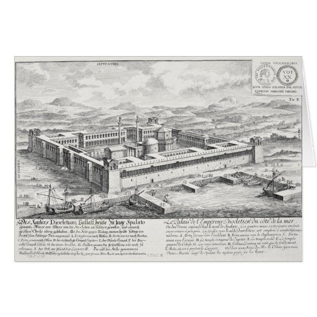 Palast von Diocletian (245-313), Spalte, (Vorderseite (Horizontal))