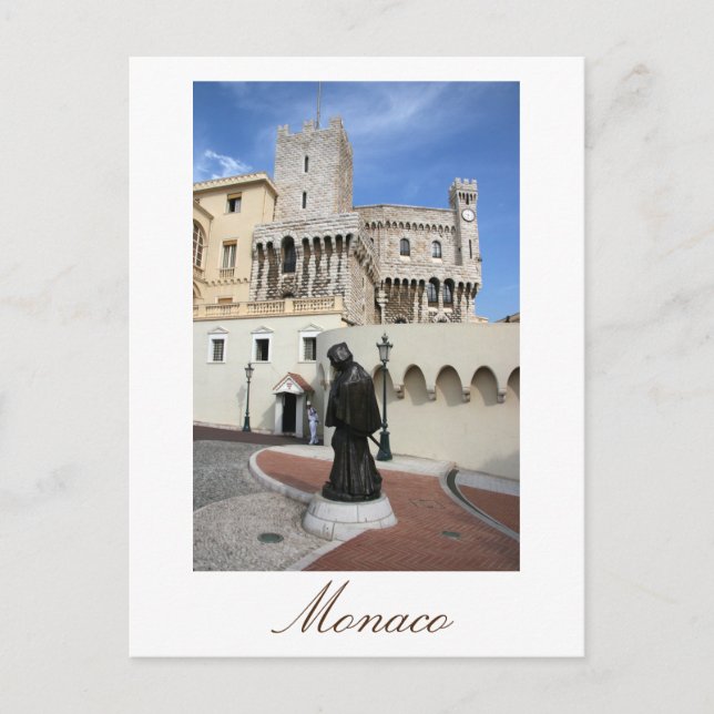 Palast von Monaco Postkarte (Vorderseite)