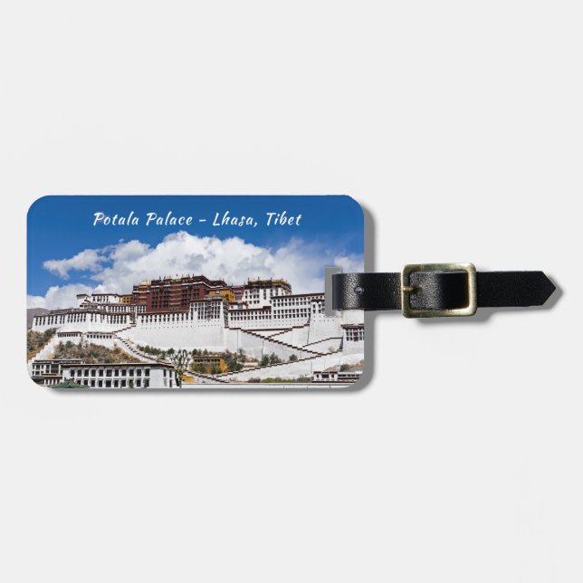 Palast von Potala in Lhasa - Tibet Gepäckanhänger (Vorderseite horizontal)