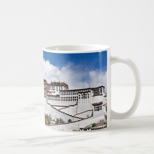 Palast von Potala in Lhasa - Tibet Kaffeetasse (Rechts)