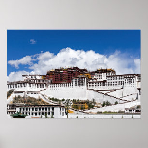 Palast von Potala in Lhasa - Tibet Poster