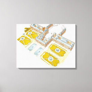 Palast von Versailles. Frankreich Leinwanddruck