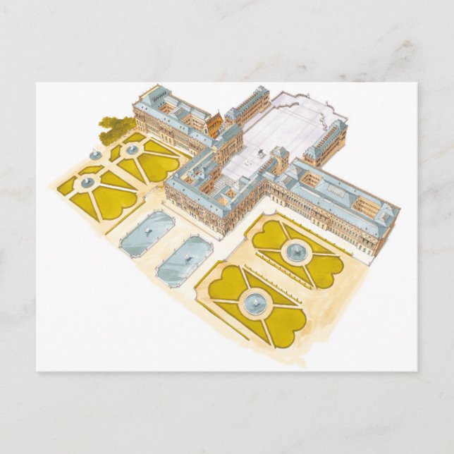 Palast von Versailles. Frankreich Postkarte (Vorderseite)
