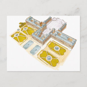 Palast von Versailles. Frankreich Postkarte