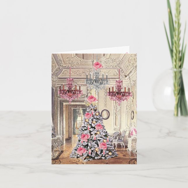 Palast von Versailles Frankreich Weihnachten Dankeskarte (Vorderseite)