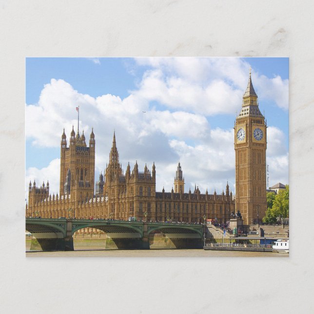 Palast von Westminster  Postkarte (Vorderseite)
