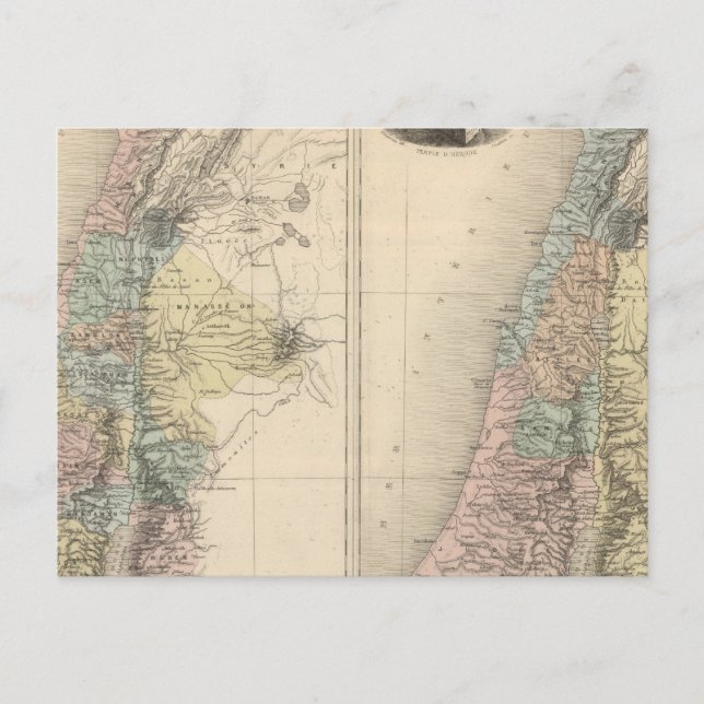 Palästina-Antike Postkarte (Vorderseite)