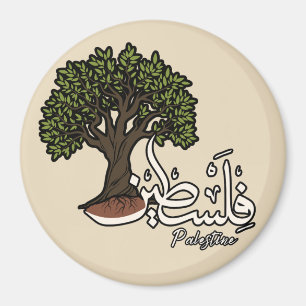 Palästina Arabisches Wort mit palästinensischem Ol Magnet