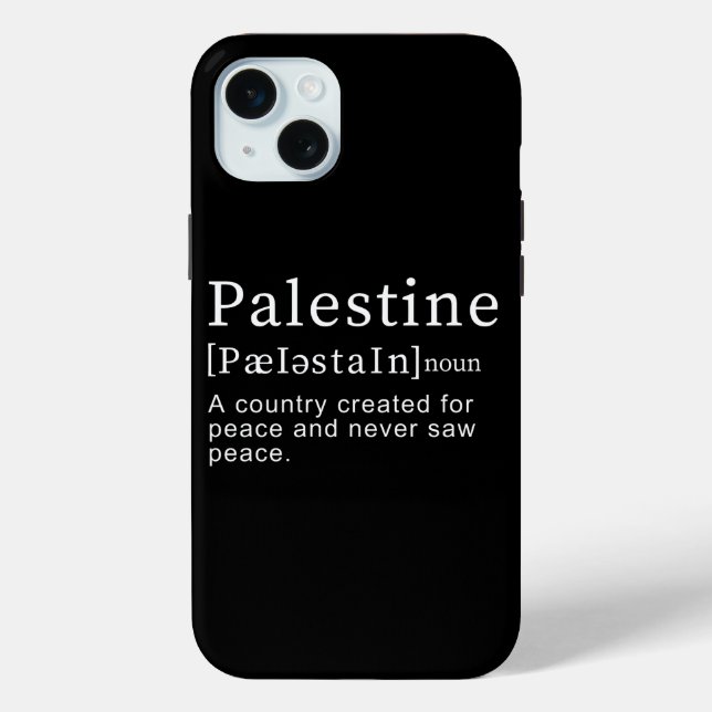 Palästina Bedeutung Design Palästina Definition Te Case-Mate iPhone Hülle (Rückseite)