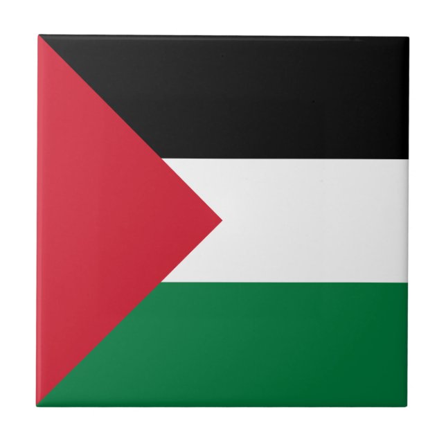 Palästina-Flagge Fliese (Vorderseite)