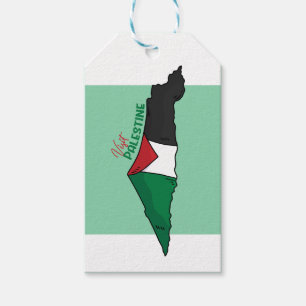 Palästina-Flagge in seiner Landkarte, Besuch Paläs Geschenkanhänger