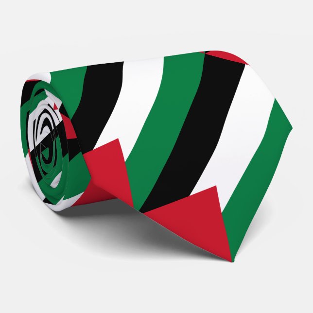 Palästina-Flagge Krawatte (Gerollt)