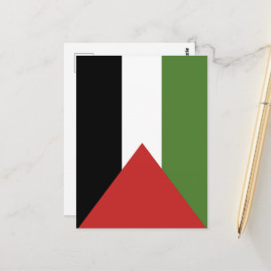 Palästina-Flagge Postkarte
