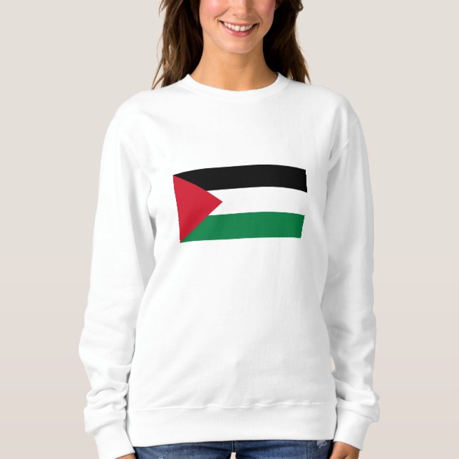 Palästina-Flagge Sweatshirt (Vorderseite)