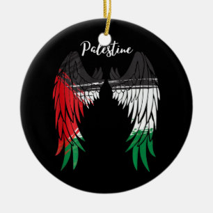 Palästina-Flagge Vater auf der Rückseite palästine Keramik Ornament