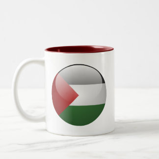 Palästina-Flagge Zweifarbige Tasse