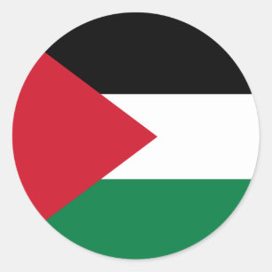Palästina-Flaggen-Aufkleber Runder Aufkleber