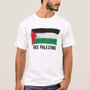 Palästina-Flaggen-Bürsten-Kunst - freies Palästina T-Shirt