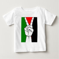 PALÄSTINA-FLAGGEN-FRIEDENSzeichen