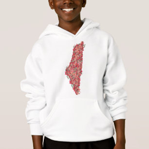 Palästina-Flora-Karte Kunstfreiheit für Palästinen Hoodie