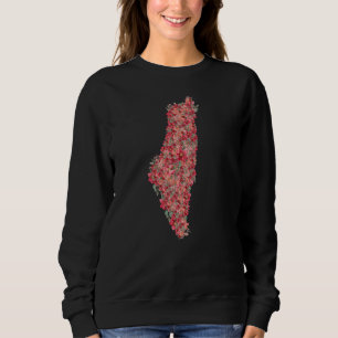 Palästina-Flora-Karte Kunstfreiheit für Palästinen Sweatshirt
