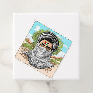 Palästina Freedom Fighter Portrait Geschenkanhänger