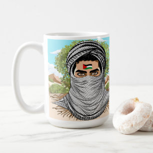 Palästina Freedom Fighter Portrait Kaffeetasse