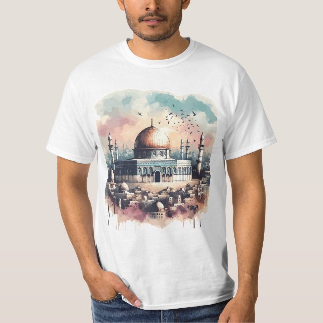 Palästina Gaza Rett Al Aqsa Moschee T - Shirt (Vorderseite)