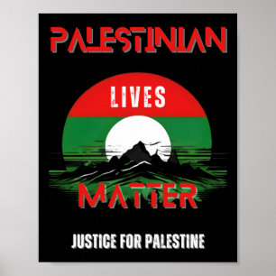 Palästina - Gerechtigkeit für Palästina Sticke Poster