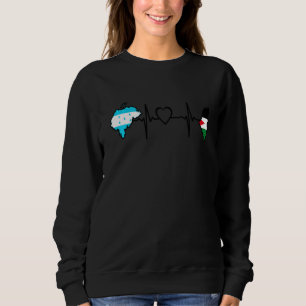 Palästina-Honduras-Flagge Palästina Honduran Hear Sweatshirt