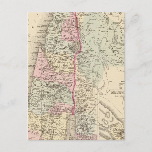 Palästina, Jerusalem Postkarte (Vorderseite)