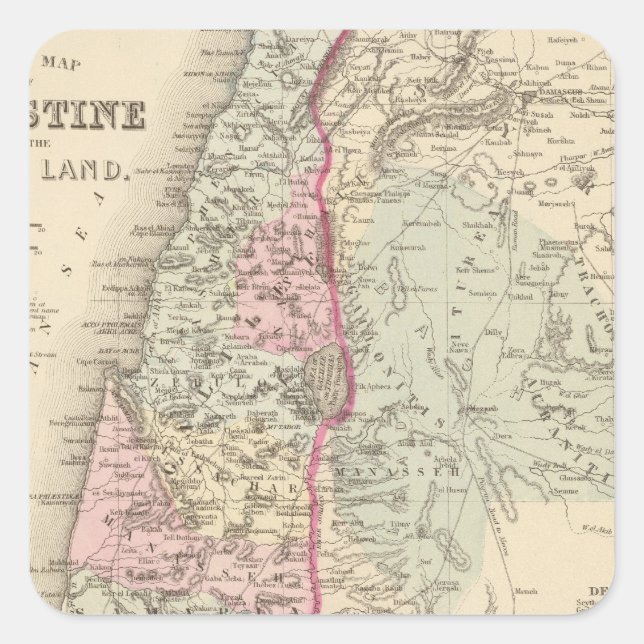 Palästina, Jerusalem Quadratischer Aufkleber (Vorderseite)