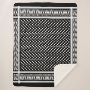 Palästina-Karte kuffiya Sherpadecke