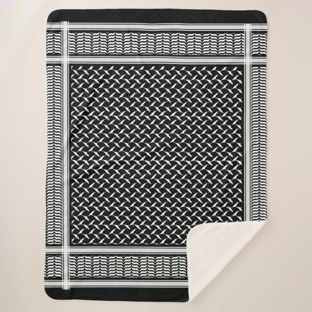 Palästina-Karte kuffiya Sherpadecke (Vorderseite)