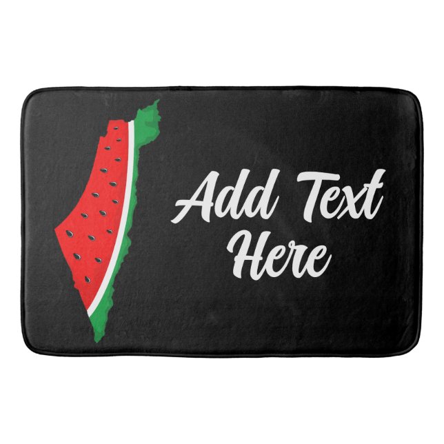 Palästina Karte Watermelon Symbol der Freiheit Badematte (Vorderseite)