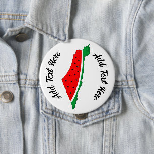 Palästina Karte Watermelon Symbol der Freiheit Button