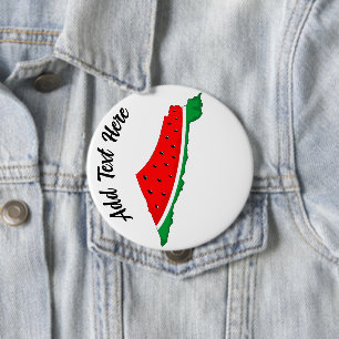 Palästina Karte Watermelon Symbol der Freiheit Button