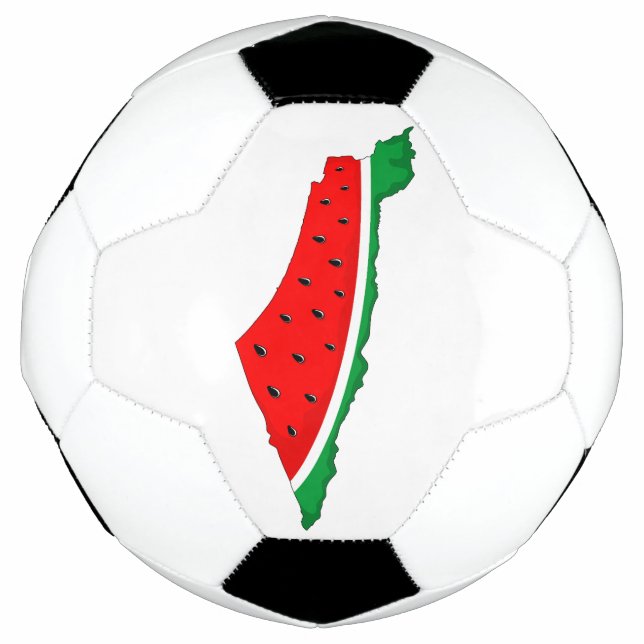 Palästina Karte Watermelon Symbol der Freiheit Fußball (Vorderseite)