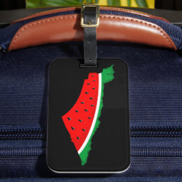 Palästina Karte Watermelon Symbol der Freiheit Gepäckanhänger