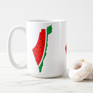 Palästina Karte Watermelon Symbol der Freiheit Kaffeetasse