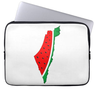 Palästina Karte Watermelon Symbol der Freiheit Laptopschutzhülle