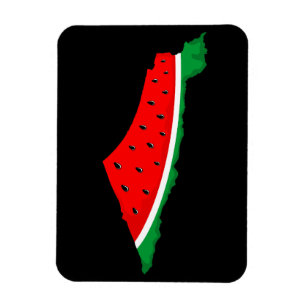 Palästina Karte Watermelon Symbol der Freiheit Magnet
